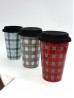 Plaid Fine Porcelain Coffee Mug With Gift Box